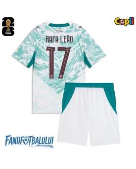 Portugalia Rafael Leao #17 Echipament de Fotbal Replică Mondial 2026 Copii Deplasare (+ Șorturi)